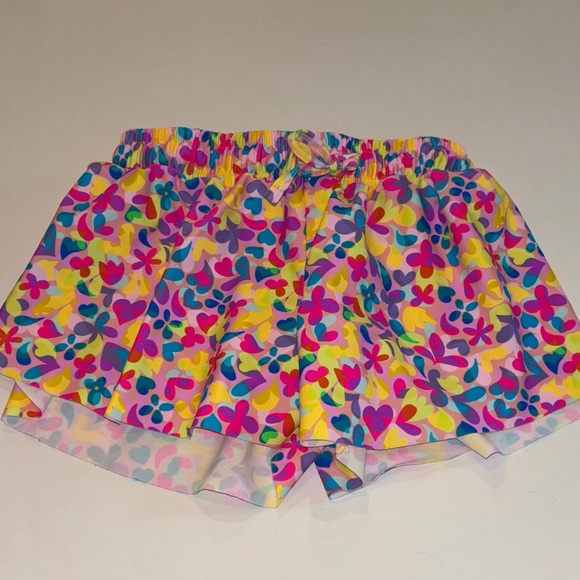 Ruffle Butts Colorful Floral Kids Shorts - Picture 1 of 5